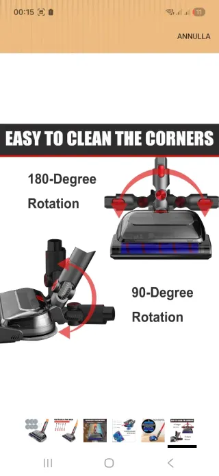 Spazzola lavapavimenti compatibile Dyson