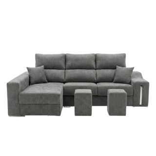 Sofá Chaiselongue BCN MUEBLES Arcón + 2 Pouff