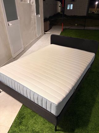 Cama completa IKEA 140x200 + colchón extra firme
