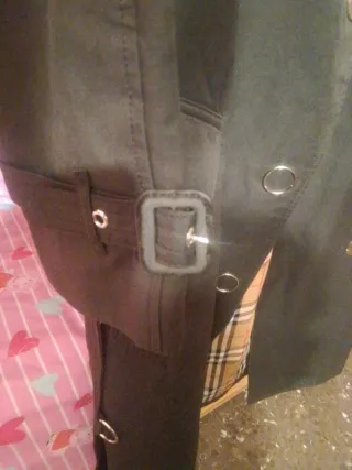 Gabardina Burberry Negra Talla S