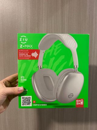 Cascos Ziu Z-Max Bluetooth Beige/Plata
