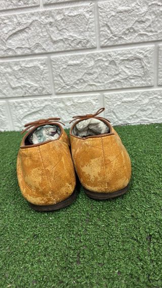 Scarpe Ballerina Beige/Marrone con Fiocco