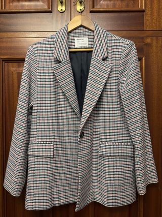 Blazer Zara Gris Talla M