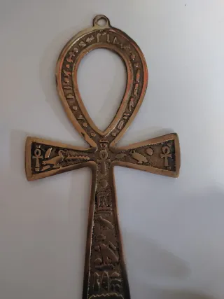 Ankh Egipcio Bronce Jeroglíficos