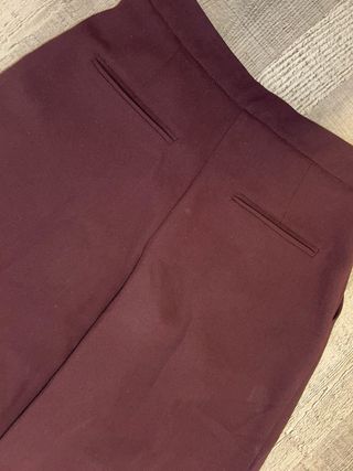 Pantalón Palazzo Mango - Granate Talla S
