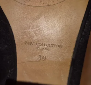 Botín Zara ante negro