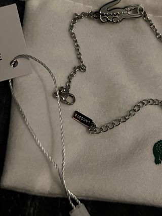 Pulsera Lacoste Cocodrilo Plata