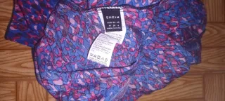 Falda pantalón mujer azul y rosa Nueva a estrenar