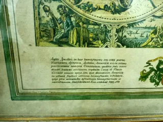 Quadro Mapa Mundo Antigo