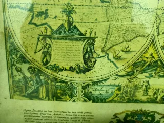 Quadro Mapa Mundo Antigo