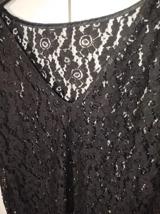 Vestito abito maglia blusa pizzo traforata koen L