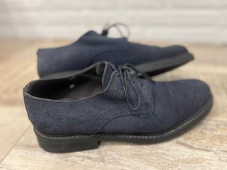 Zapatos de ante azul