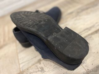 Zapatos de ante azul