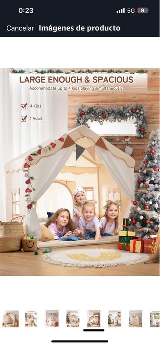 besrey Casita Infantil con alfombra