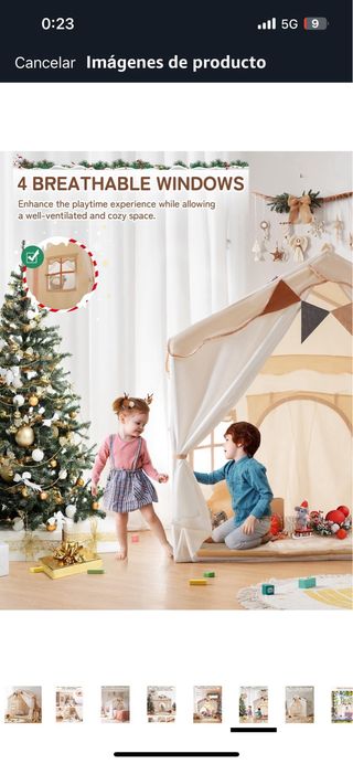 besrey Casita Infantil con alfombra