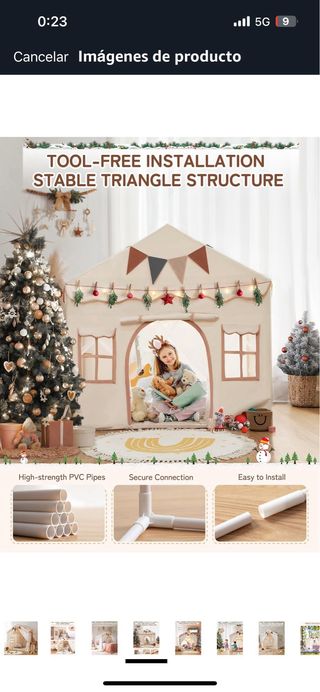 besrey Casita Infantil con alfombra