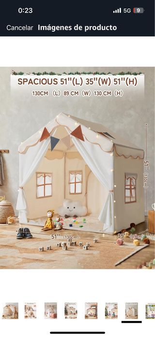 besrey Casita Infantil con alfombra