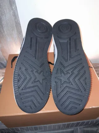 Sneakers A Bathing Ape Bape'sta Nero Bianco 43.5