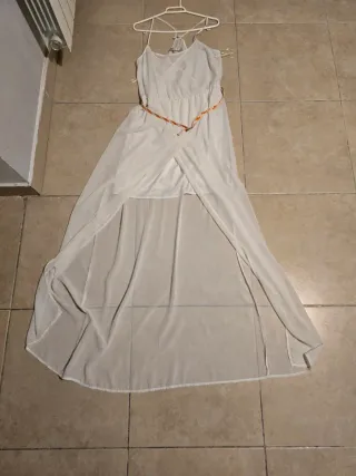 Vestido blanco largo fiesta