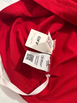 Camiseta Off-White Roja Talla M Nueva