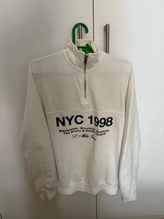 Sudadera NYC 1998 Blanca