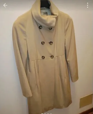 Cappotto 100% lana beige