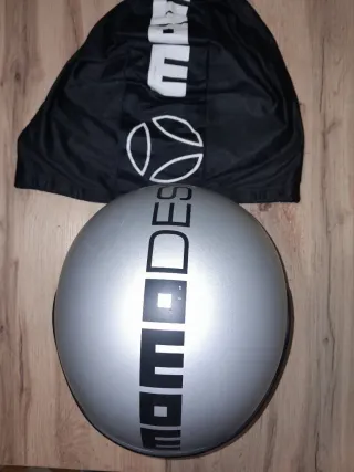 Casco Momo Design Jet X Silver Black visiera fuméé