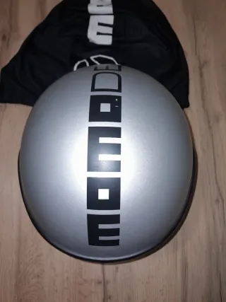 Casco Momo Design Jet X Silver Black visiera fuméé