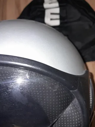 Casco Momo Design Jet X Silver Black visiera fuméé
