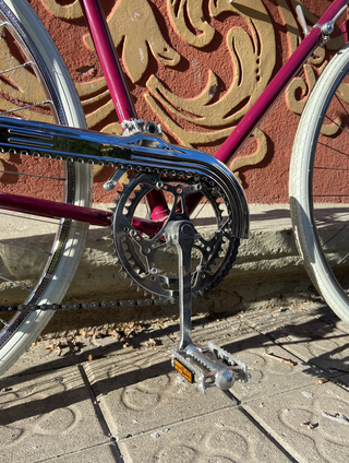 Bicicleta Vintage Ciudad Burdeos y Blanco