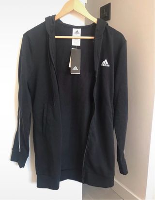 Sudadera Adidas Negra con Cremallera