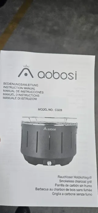 Barbacoa portatile Aobosi senza fumo