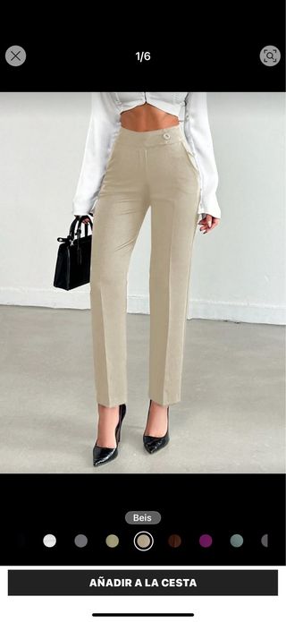 Pantalón de vestir talle alto