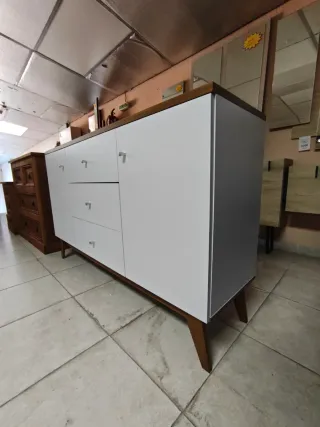 Aparador blanco madera 150 cm