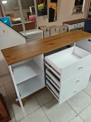 Aparador blanco madera 150 cm