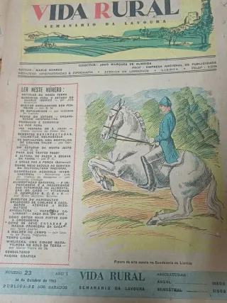 Lote Jornais Vida Rural Anos 50