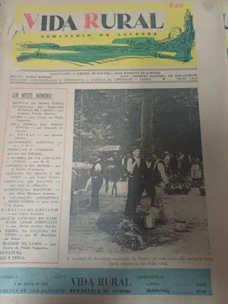 Lote Jornais Vida Rural Anos 50