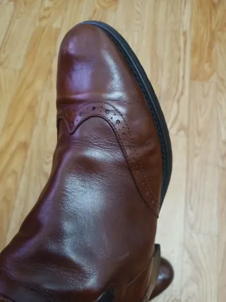 Botas altas de cuero genuino