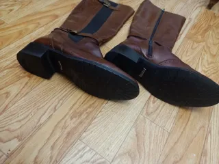 Botas altas de cuero genuino