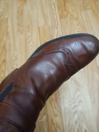 Botas altas de cuero genuino