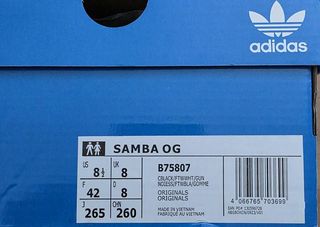 Zapatillas Adidas Samba OG Negro/Blanco Talla 40