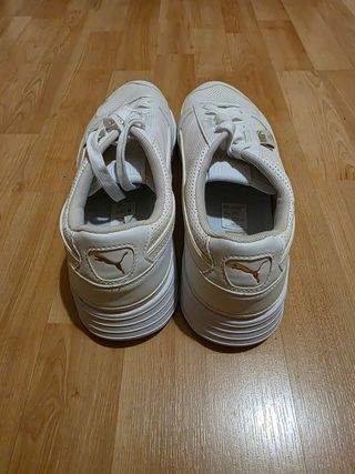 Zapatillas Puma CGR Perf Blancas y Doradas