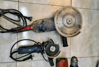 2 Amoladoras y taladro