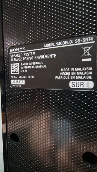 Altavoces Torre Sony Surround ss-srt4