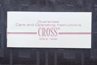 Bolígrafo CROSS de 14 kt .Elegante Estuche Incluid