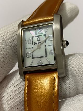 Orologio Guy Gosard Rettangolare Pelle Marrone