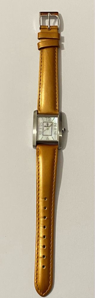 Orologio Guy Gosard Rettangolare Pelle Marrone