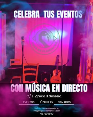 Sala para eventos con musica en directo.