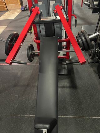 Maquina press inclinado discos palanca