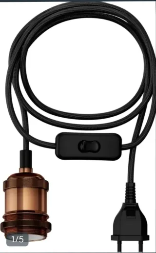 Kit portalámparas 2m con interruptor